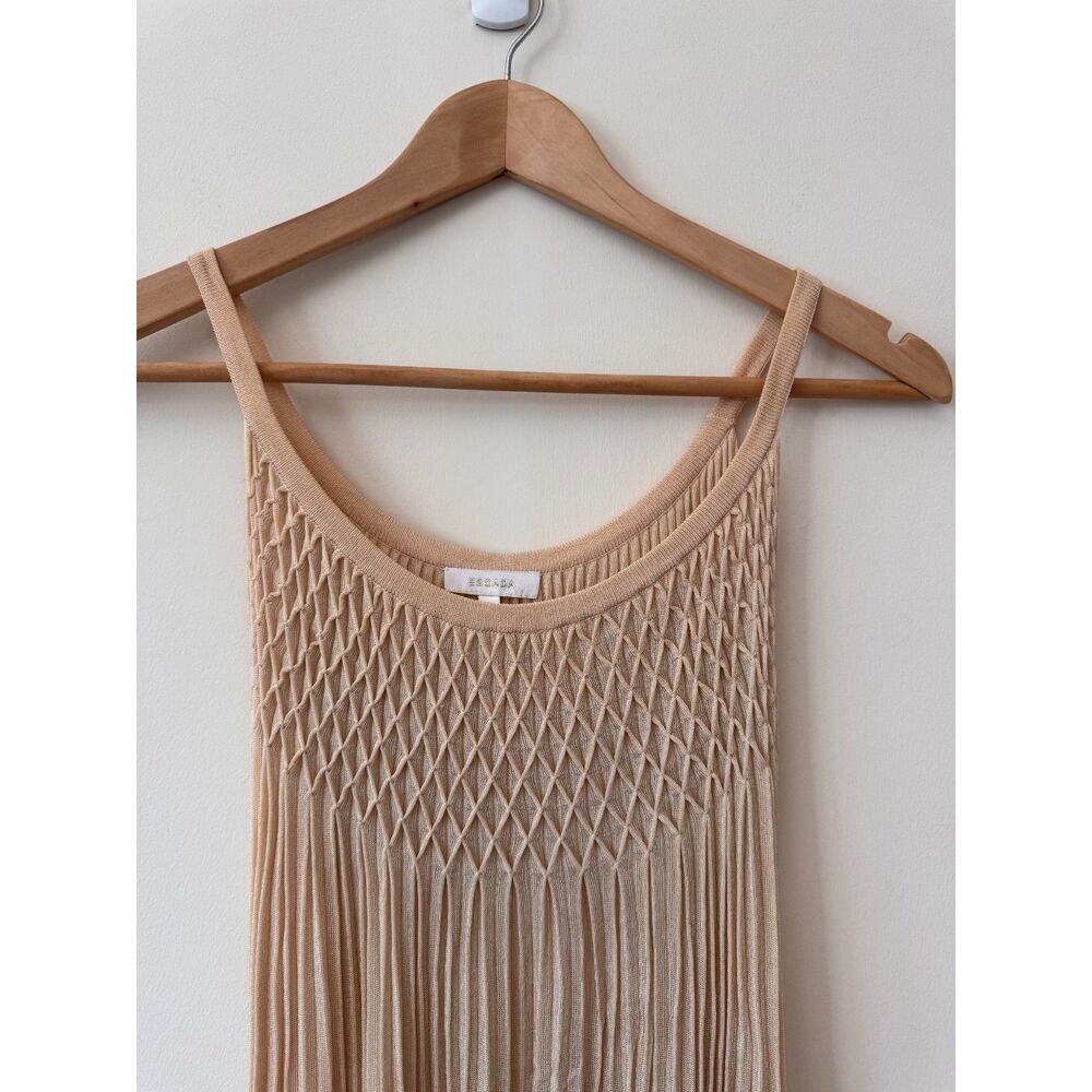 Escada Women's Beige Pleated Top/Dress Size 6